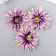 Budon on the leg for decoration "Georgin needle lilac-violet" d = 7.5 cm