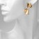 Earrings Metal "Balt" corrugated, color gold