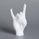 Figure candle "hand-koza", 10x4 cm, white