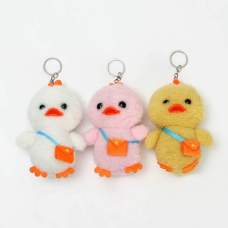 Soft toy "duckling", on a key fob, color mix-2