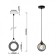 Overnight lamp Rivoli Lilia 1he27, 60 watts