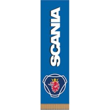 Vympel rectangular, Skyway, Scania, Blue Von, 200x55mm, color
