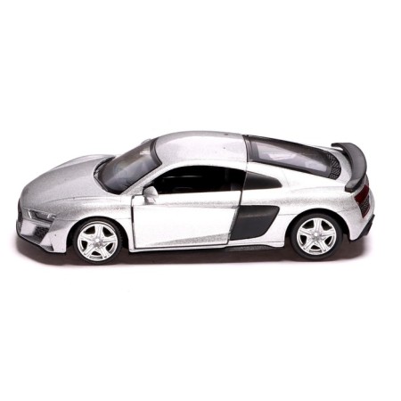 Metal machine Audi R8 Coupe, 1:32, inertia, doors open, color gray.-1