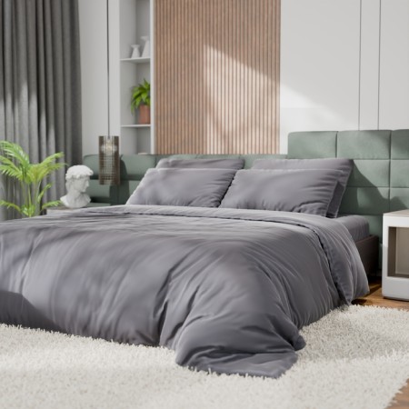 Bedding Ethel 1.5P Tencel 155*210cm, 160*245cm, 50*70cm-2pcs, gray gray color-3