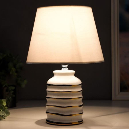 Table lamp 16610/1wt E14 40W white-gold 20x20x32.5 cm Risalux-2