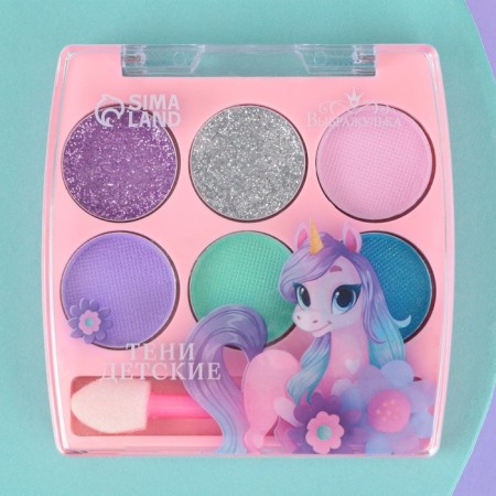 Children's shadows for the eyelids with an applicator, 6 colors-1