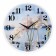 Watching clock, interior "orchid in water", D-30 cm, silent