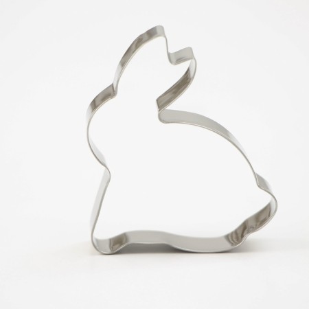 Form for cutting the cookies of the “bunny”, 7 × 5.5 × 2 cm, chrome color-2
