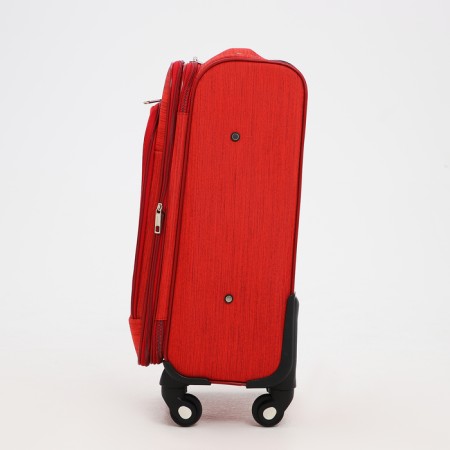 Small suitcase 20 "on lightning, code castle, with extension, red color-2