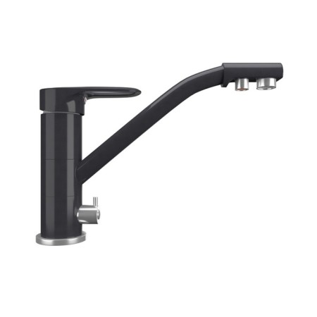 Mixer for the kitchen Ulgran quartz UQ-010, with a crane for drinking water, color 08 Cosmos