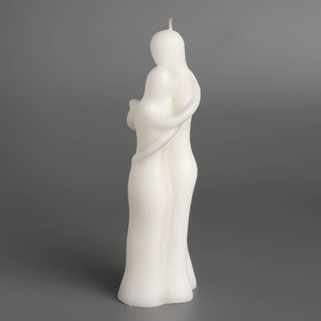 Figure candle "Love couple", 15x5 cm, white-4