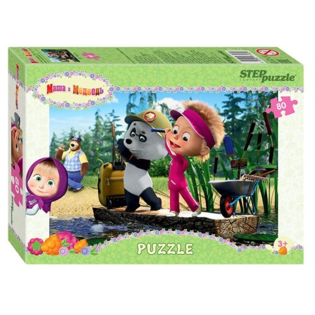 Puzzle "Masha and the Bear - 2", 80 elements, mix-26