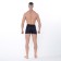 Panties men's boxers, black color/geometry, size 48