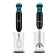 KitFort KT-3041-3, 350 W, 2 speeds, black and turquoise