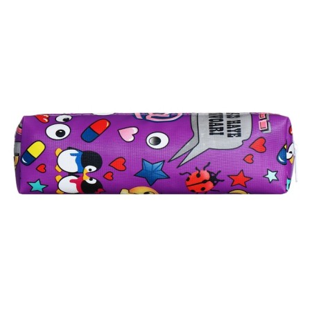 School Penal on the zipper Calligrata "sticker", purple-2