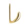 Hook furniture tundra TKD026, two -rod, gold