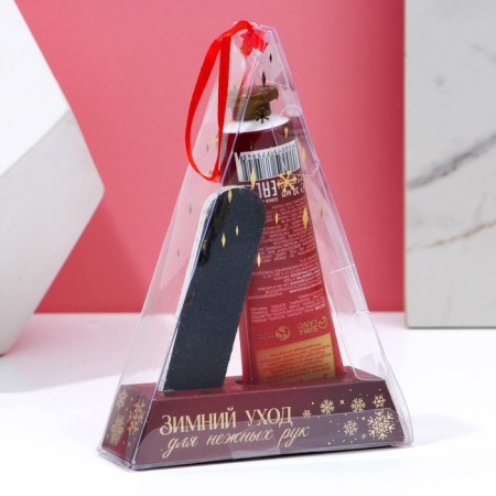 Gift set of cosmetics "Magic New Year!", Hand cream 30 ml and nail file, pure happiness-1
