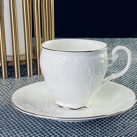 Lenardi Maria Gold coffee kit, porcelain, 12 items