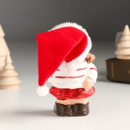 Souvenir Ceramics "Baby in a red cap and scarf" 5x4x14.2 cm-2