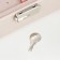 Casket to the leatherette for jewelry "Damascus" Cream 7.5x22x15 cm