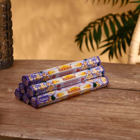Incense "tulasi" 20 fragrances white rose-1