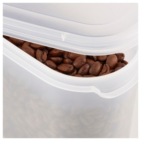 Container with a lid of ectig for bulk products, 1.1 l, white color-1