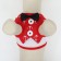 A set with a soft harness and a bow "anchor", size S, leash 120 x 1.5 cm, fire 23-42 cm, red