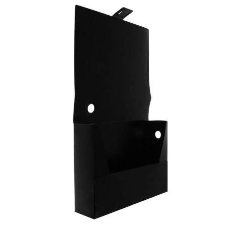A4 archive folder A4, a spine of 80 mm, plastic, calligrata, cut fastener, black, up to 700 sheets-2