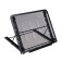 Standing for books, laptops, tablets, Brauberg "Germanium", 240 x 195 x 20 mm, black metal