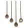 A wooden spoon with a long pen Axentia, round, 30 cm