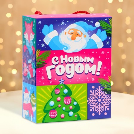 Gift box New Year tree-Pati 16.5 x 7.5 x 21 cm