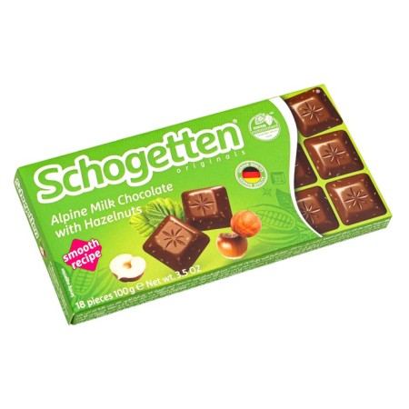 Chocolate SchoGetten Alpine Milk Chocolate with Hazelnut, 100 g-5