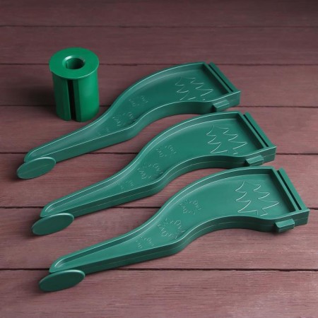 Stand for artificial Christmas tree (D = 2 cm), small, D = 50 cm, dark green color-2