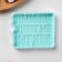 Silicone form “There would be more like you!”, 8.7 × 7 × 1 cm, turquoise color