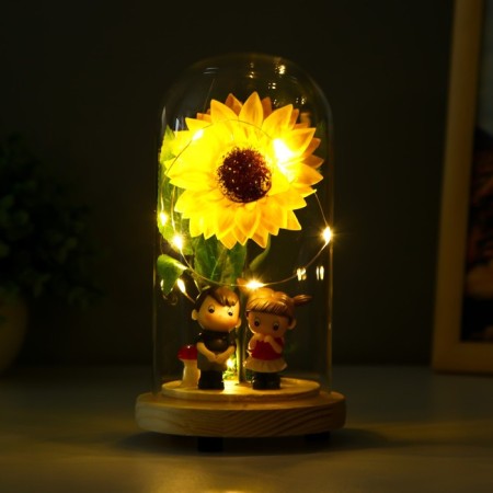 Nightnik Flower "LED" LED from batteries 3xlr44 10x10x18.5 cm Risalux-2