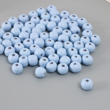 Beads for creativity "gray-blue" D-0.8 cm, set of 20 g