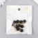 Decor for creativity plastic "Black ball with a loop" set 10 pcs 1x1x1 cm
