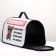 Bag - Frame Animal Carriage, 50 x 25 x 28 cm white with a dog
