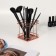 Storage for storage of manicure/cosmetic supplies "Rafael", 9 × 9 × 10 cm, bronze color