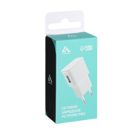 Network charger Luazon LN-100AC, 1 USB, 1 A, white-4