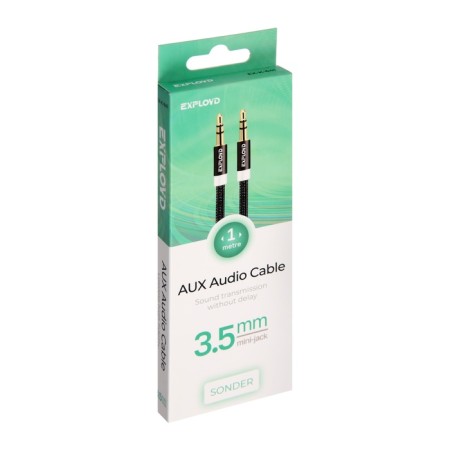 EXPLOYD EX-K-641 Jack 3.5 (M) cable-Jack 3.5 (M), for micro and headphones, 1 m, black-5