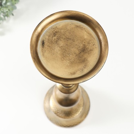Climber Metal for 1 candle "Salvator" gold 18x18x66 cm-1