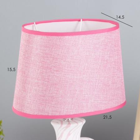 Hertz desktop lamp E14 40W white-pink 23x15x34 cm Risalux-2