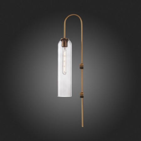 Wall lamp ST LUCE. SL1145.341.01. Callana. 1x60 watts, E27, 10x78 cm, brass color-4