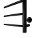 Electric towel "Sanprise" Aurora P6, 500x600 mm, universal, black