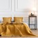 Cover with pillowcases "Hugo", size 230x250 cm, mustard color