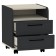 Office cabinet Aurelio 94, 450 × 450 × 535 mm, color Anthracite / Blackwood satin