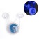 The bicycle backbone "Master K", 1 diode, 3 modes, CR2032, blue