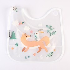 Baby of Nature feeding bib with Velcro, with a pocket