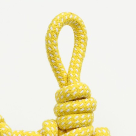 Cable toy "man", up to 30 cm, 65 g, yellow/white-4